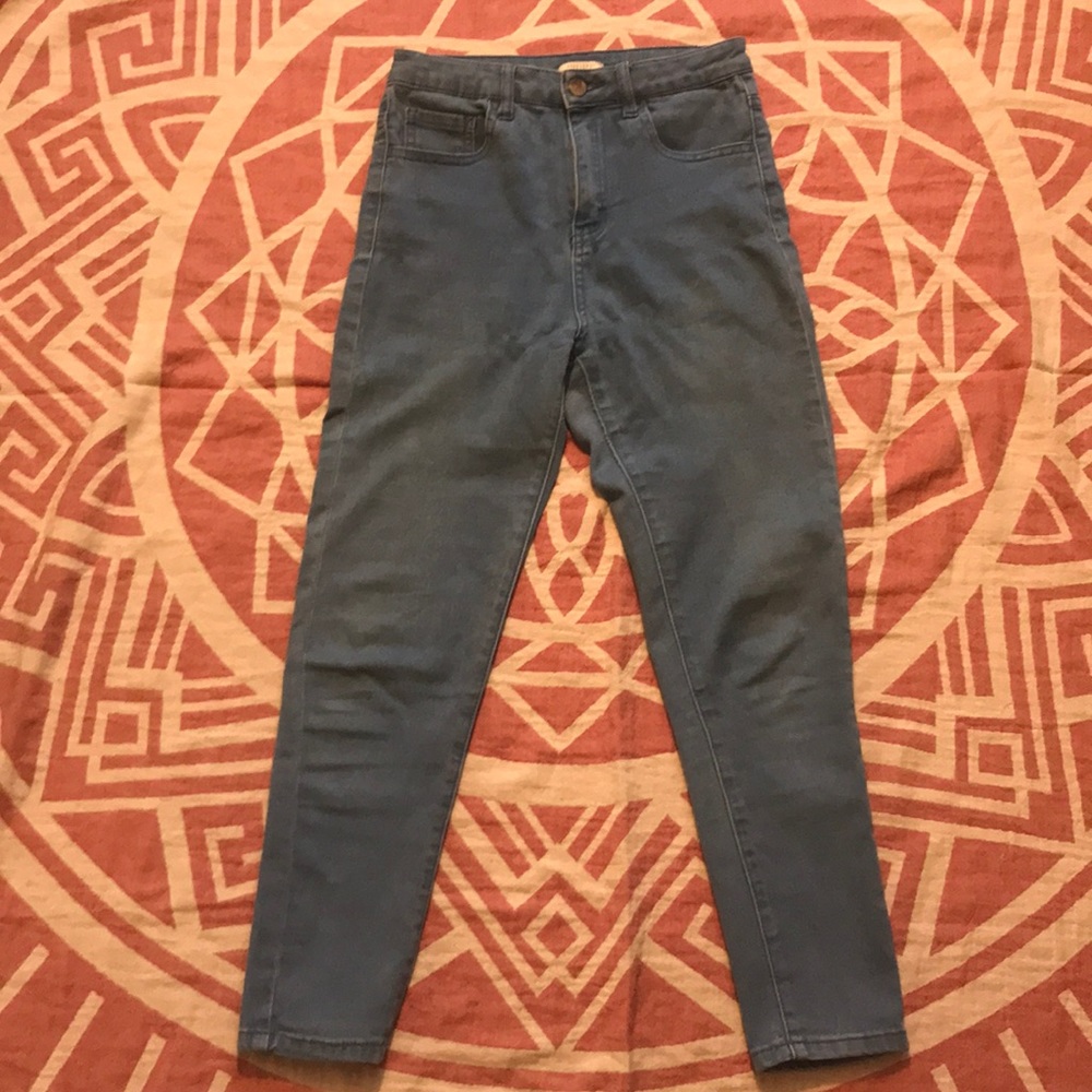 Forever 21 light wash high rise skinny jeans